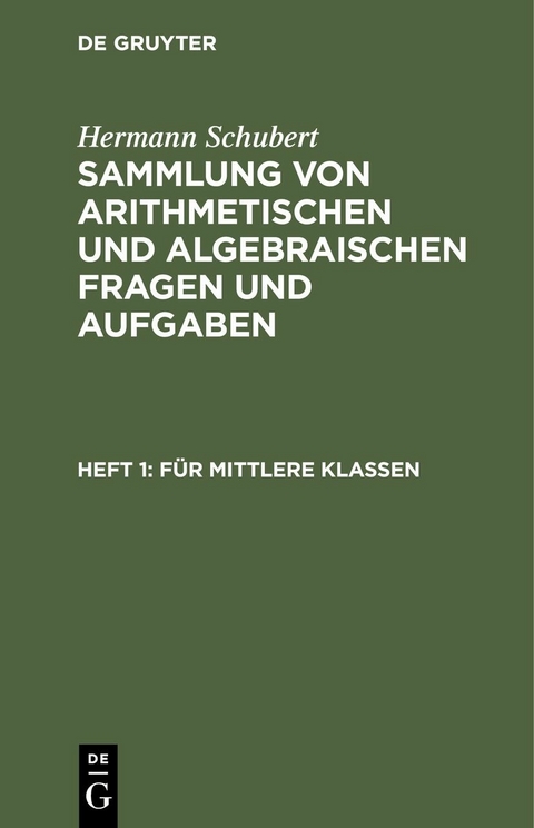 Für mittlere Klassen - Hermann Schubert