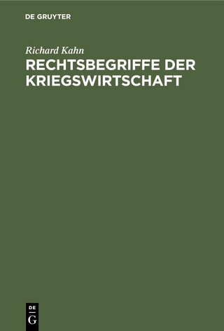 Rechtsbegriffe der Kriegswirtschaft