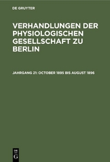 October 1895 bis August 1896