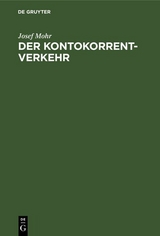 Der Kontokorrentverkehr - Josef Mohr