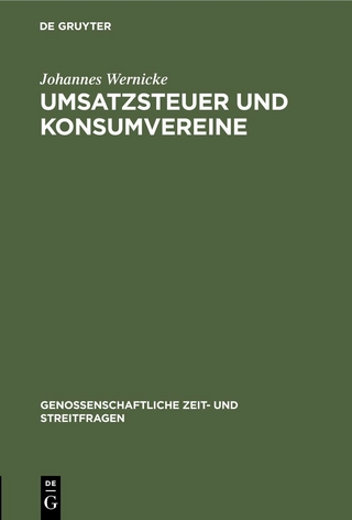 Umsatzsteuer und Konsumvereine