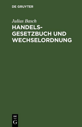 Handelsgesetzbuch und Wechselordnung