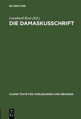 Die Damaskusschrift - 