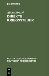 Direkte Kriegssteuer - Alfons Mrozek