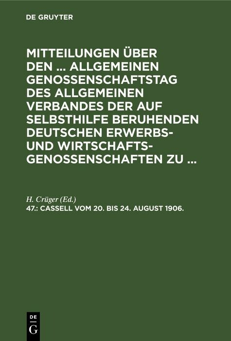 Cassell, vom 20. bis 24. August 1906. - 