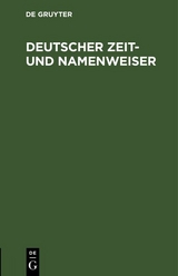 Deutscher Zeit- und Namenweiser