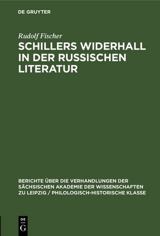 Schillers Widerhall in der russischen Literatur