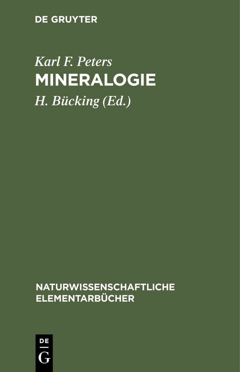 Mineralogie - Karl F. Peters