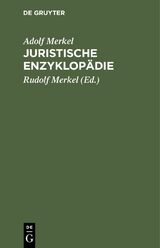 Juristische Enzyklop&auml;die - Adolf Merkel