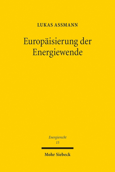 Europ&auml;isierung der Energiewende -  Lukas Assmann