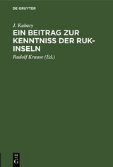 Ein Beitrag zur Kenntniss der Ruk-Inseln - J. Kubary