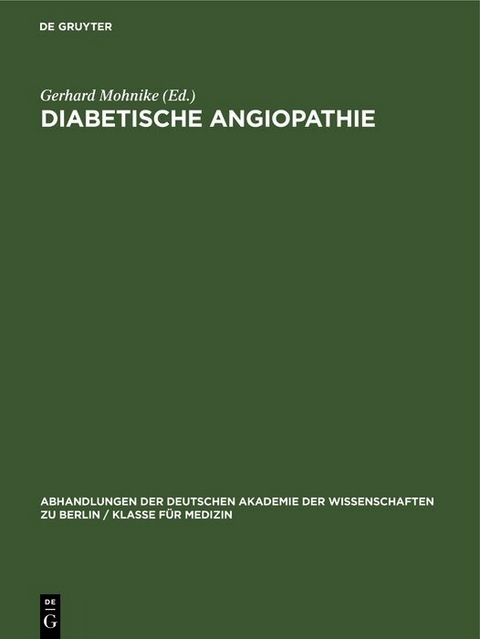 Diabetische Angiopathie - 