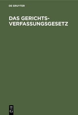 Das Gerichtsverfassungsgesetz