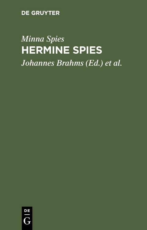 Hermine Spies - Minna Spies