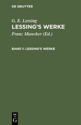 Lessings Werke - G. E. Lessing