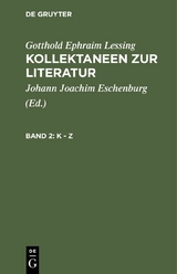 K - Z - Gotthold Ephraim Lessing