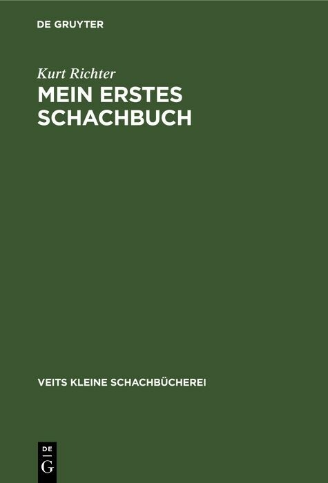 Mein erstes Schachbuch - Kurt Richter