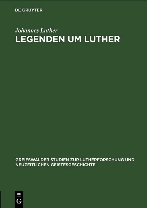Legenden um Luther - Johannes Luther
