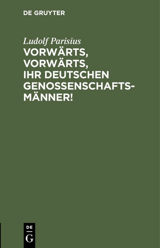 Vorwärts, vorwärts, Ihr Deutschen Genossenschaftsmänner!