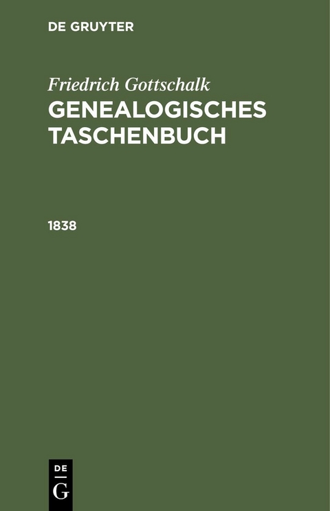 1838 - Friedrich Gottschalk