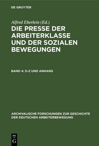 S–Z und Anhang