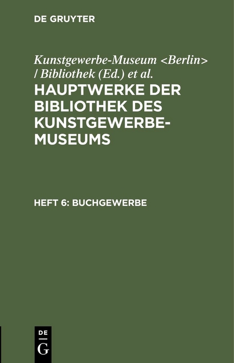 Buchgewerbe - 