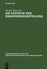 Die Statistik der Einkommensverteilung - Nicolae Tabacovici