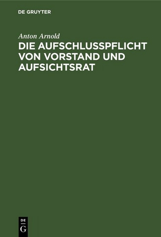 Die Aufschlusspflicht von Vorstand und Aufsichtsrat