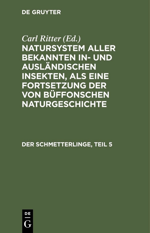 Der Schmetterlinge, Teil 5 - 