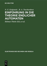Einführung in die Theorie endlicher Automaten - N. E. Kobrinski, B. A. Trachtenbrot