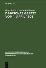 D&auml;nisches Gesetz vom 1. April 1905