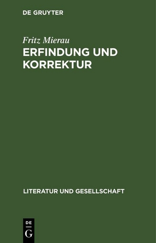 Erfindung und Korrektur