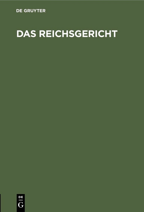 Das Reichsgericht