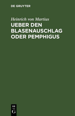 Ueber den Blasenauschlag oder Pemphigus