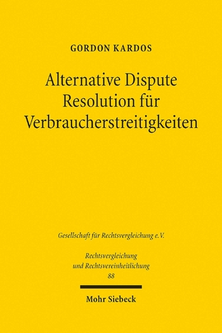 Alternative Dispute Resolution für Verbraucherstreitigkeiten