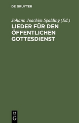 Lieder f&uuml;r den &ouml;ffentlichen Gottesdienst - 