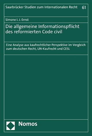 Die allgemeine Informationspflicht des reformierten Code civil