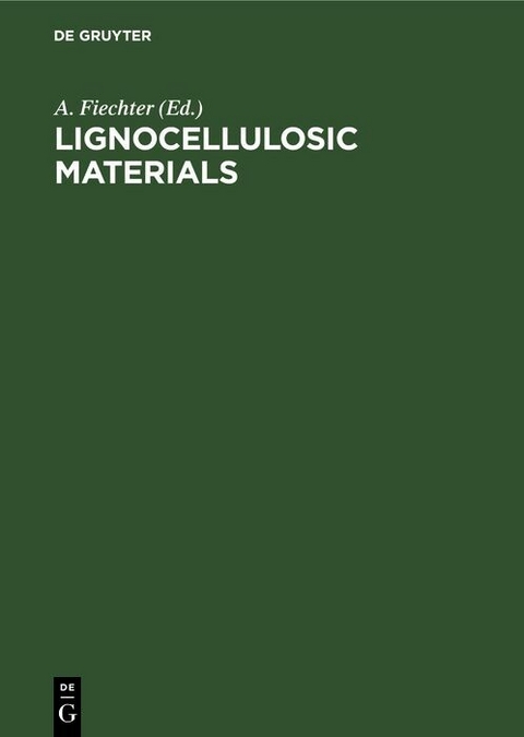 Lignocellulosic Materials - 
