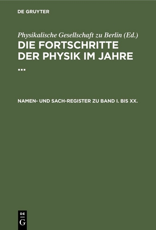 Namen- und Sach-Register zu Band I. bis XX.