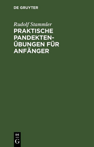 Praktische Pandektenübungen für Anfänger
