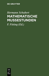 Mathematische Mußestunden - Hermann Schubert