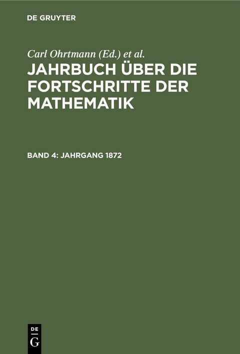 Jahrgang 1872 - 