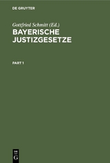 Bayerische Justizgesetze - 