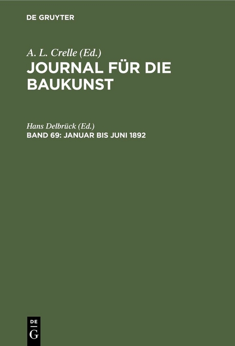 Januar bis Juni 1892 - 