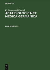 Acta Biologica et Medica Germanica. Band 41, Heft 7/8 - 
