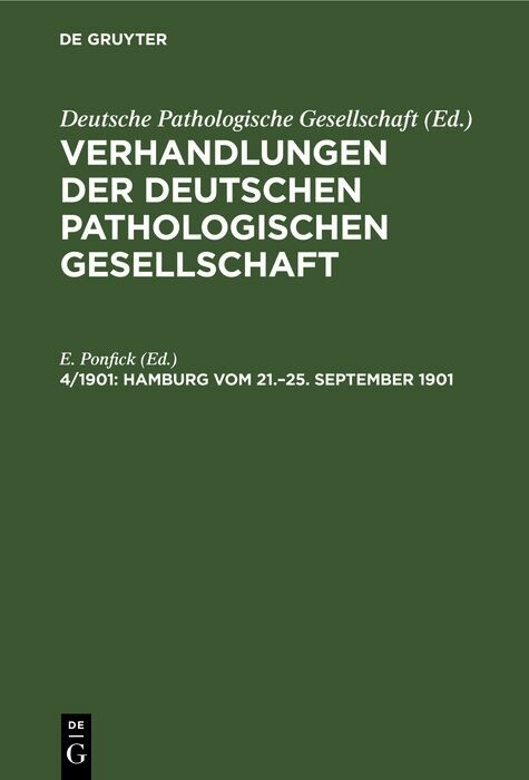 Hamburg vom 21.&ndash;25. September 1901 - 