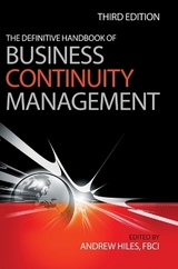 The Definitive Handbook of Business Continuity Management - Hiles, Andrew