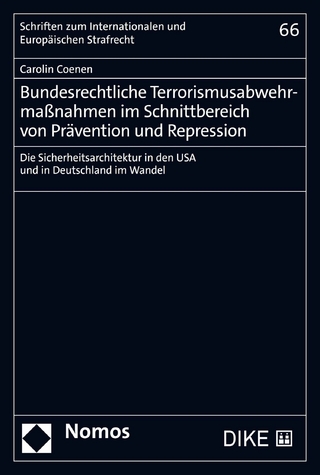 Bundesrechtliche Terrorismusabwehrmaßnahmen im Schnittbereich von Prävention und Repression