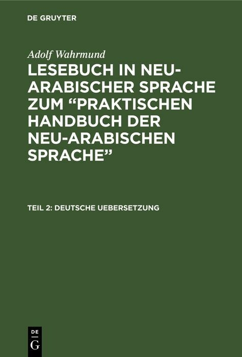Deutsche Uebersetzung - Adolf Wahrmund