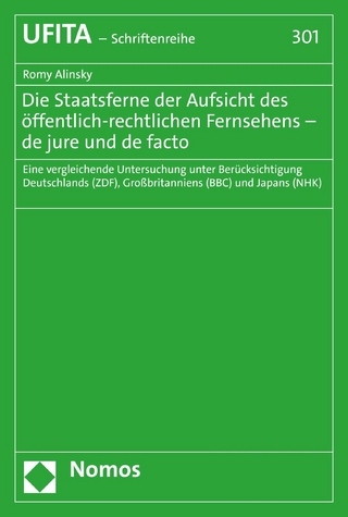 Die Staatsferne der Aufsicht des öffentlich-rechtlichen Fernsehens – de jure und de facto